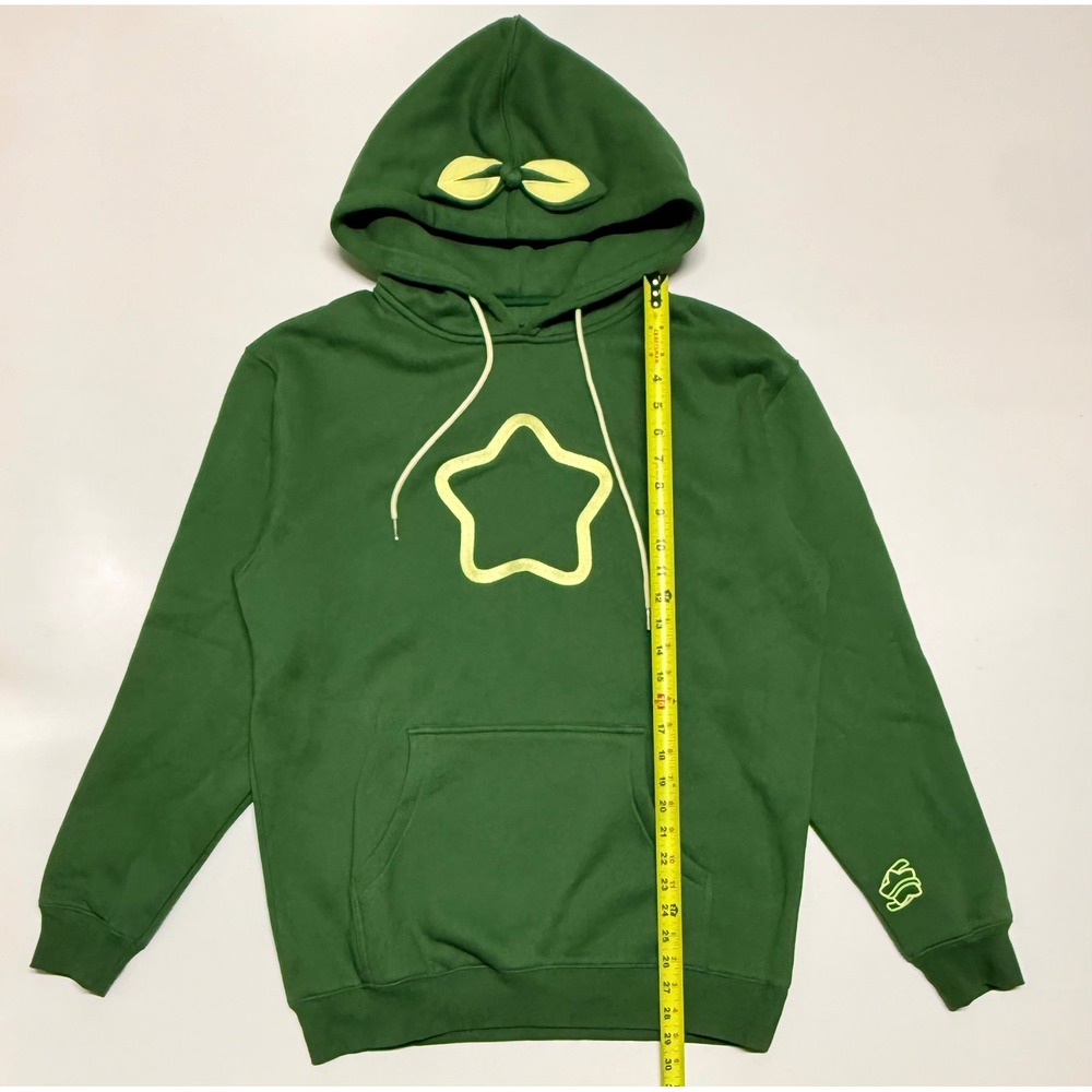Sykkuno Official Leaf Hoodie Green Star Sprout Pullover Sweatshirt Unisex Medium